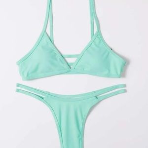 Shein mint green bikini